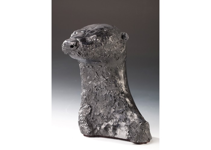 Otter Bust in Bronze